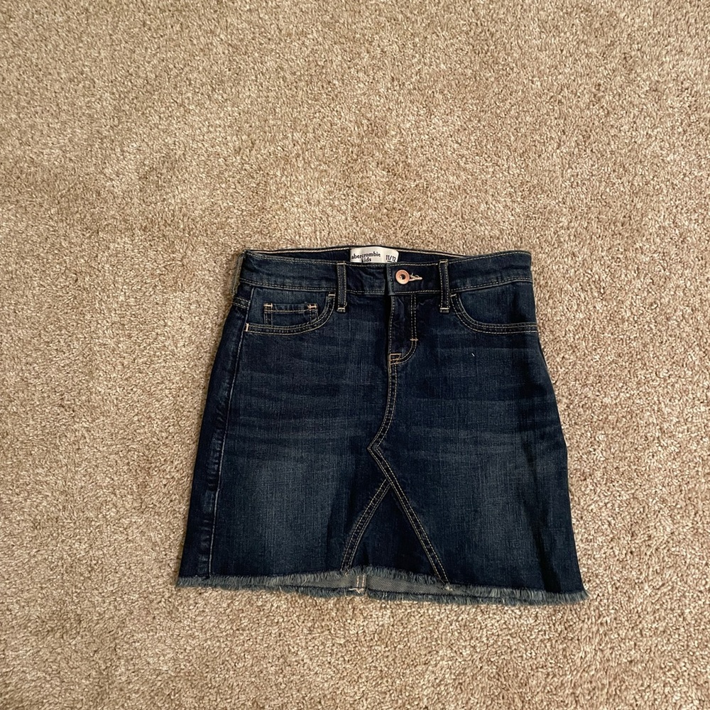 abercrombie kids jean skirt